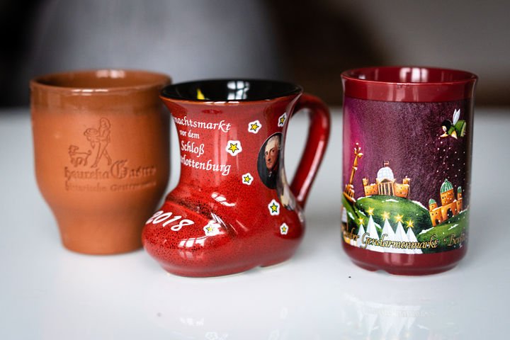 Mugs from travel to Germany